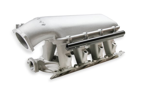 HOLLEY EFI 8.2 DECK SBF FORD HI-RAM EFI MANIFOLD with 95mm LS Throttle Body Flange Top