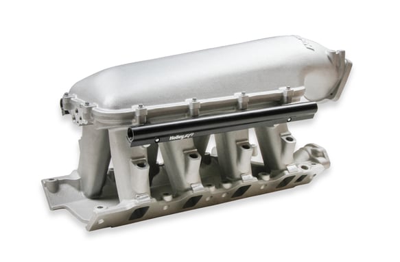 HOLLEY EFI 8.2 DECK SBF FORD HI-RAM EFI MANIFOLD with 95mm LS Throttle Body Flange Top