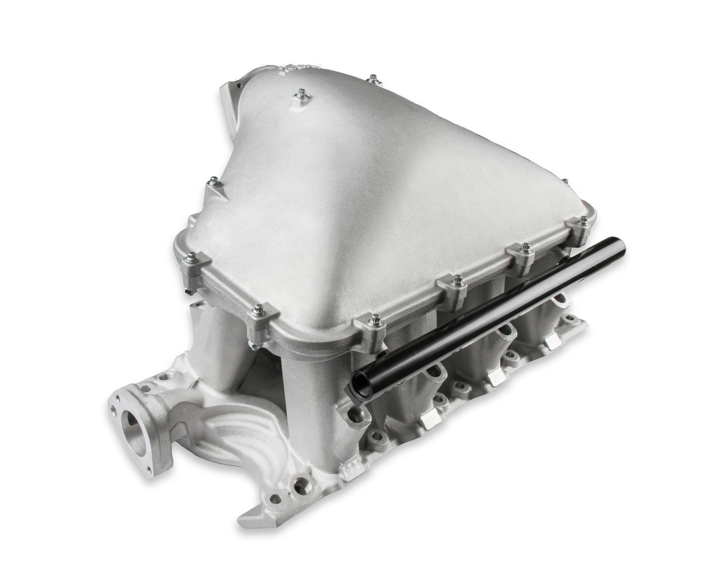 HOLLEY EFI 351W FORD HI-RAM EFI MANIFOLD WITH SIDE MOUNT TOP with 105mm 1986-95 Ford 5.0 Throttle Body Flange Side Mount Top