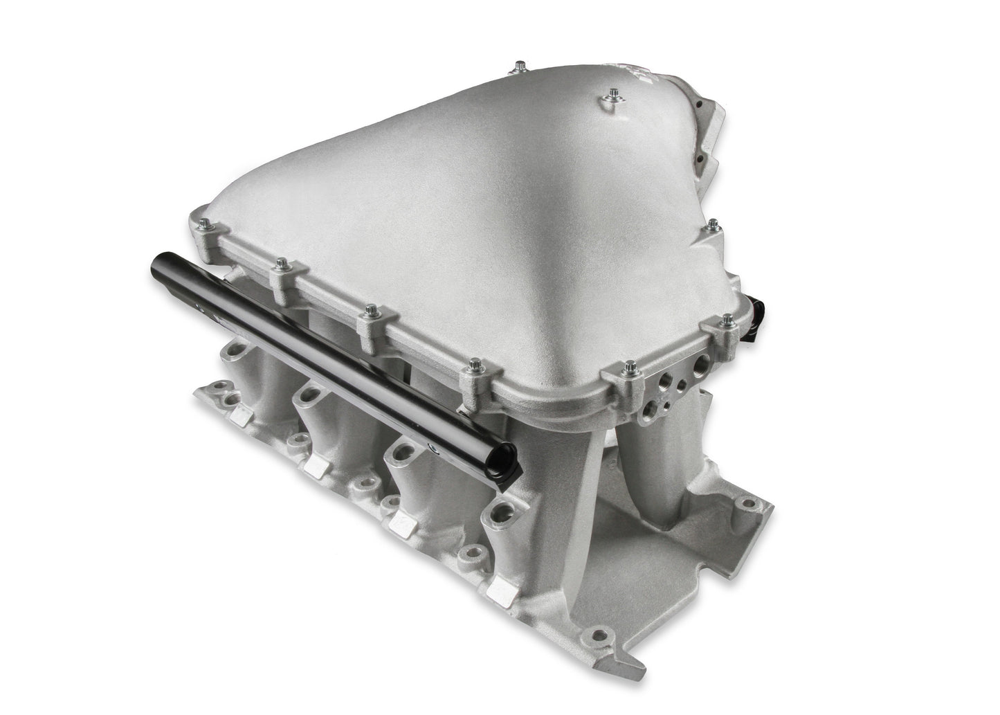 HOLLEY EFI 351W FORD HI-RAM EFI MANIFOLD WITH SIDE MOUNT TOP with 105mm 1986-95 Ford 5.0 Throttle Body Flange Side Mount Top