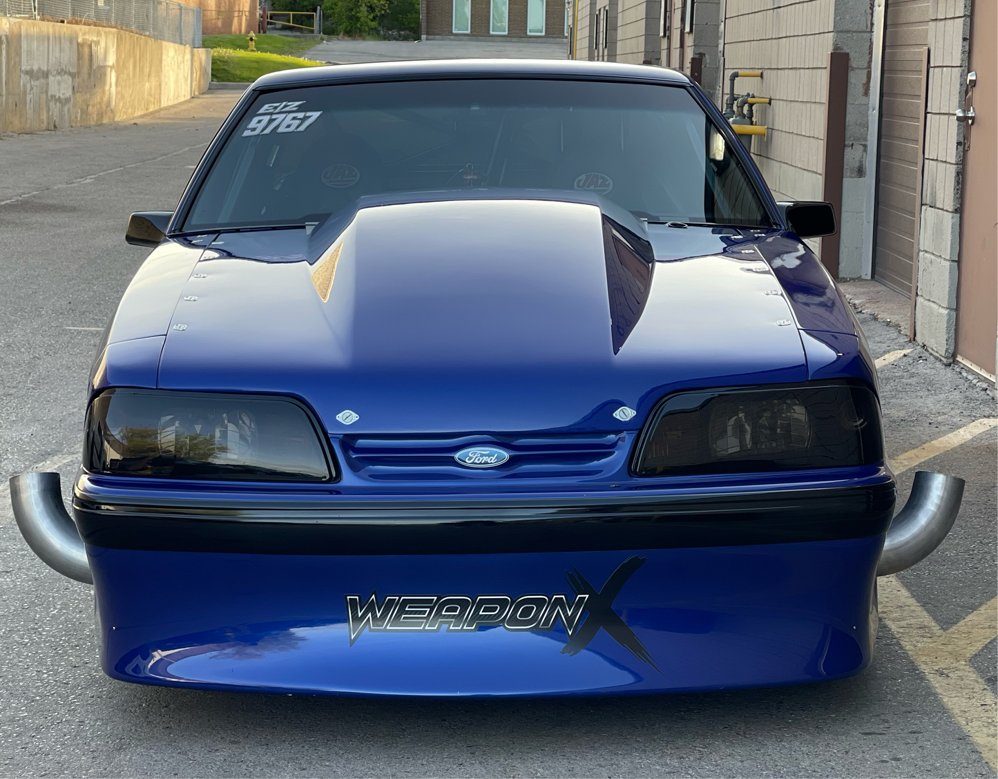 Joe Van O 87-93 Ford Mustang Pin On Bubble Cowl Hood (Made in Canada 🇨🇦)