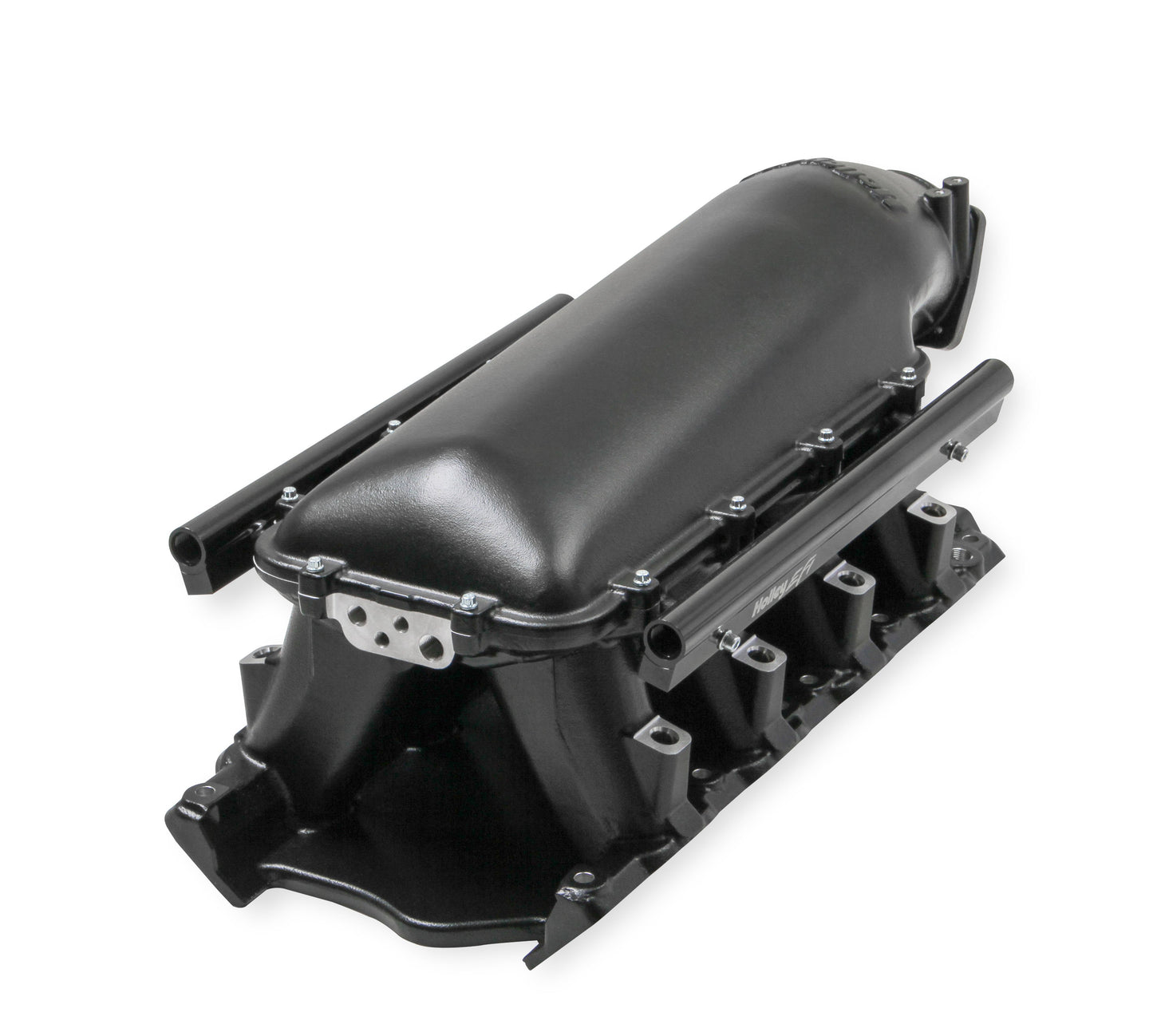 HOLLEY EFI BLACK 351W FORD HI-RAM EFI MANIFOLD (9.5" Deck) 95mm LS Throttle Body Flange Top