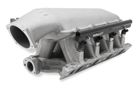 HOLLEY EFI 351W FORD HI-RAM EFI MANIFOLD (9.5" Deck) with 95mm LS Throttle Body Flange Top