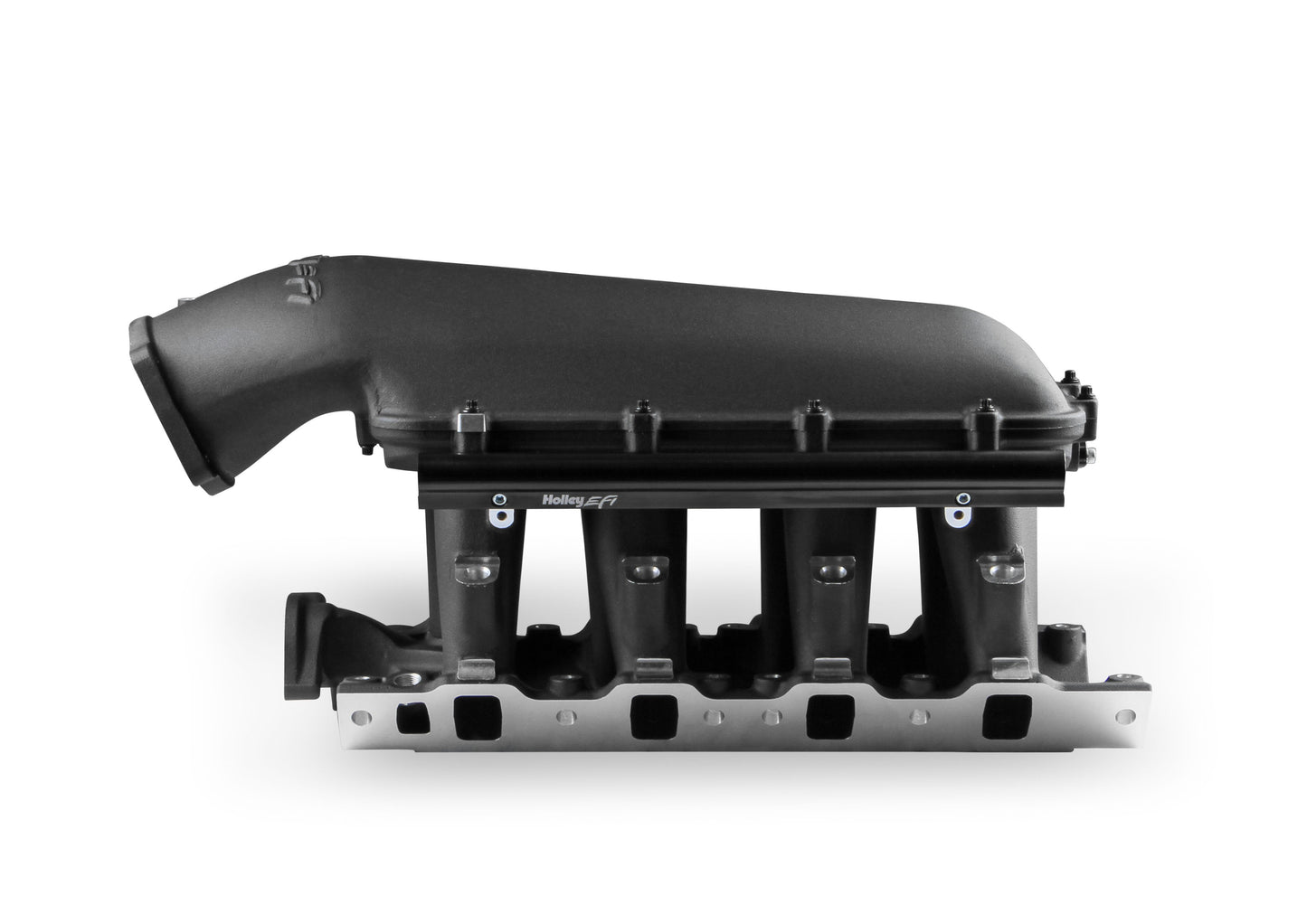 HOLLEY EFI 8.2 DECK SBF FORD HI-RAM EFI MANIFOLD-BLACK with 95mm LS Throttle Body Flange Top